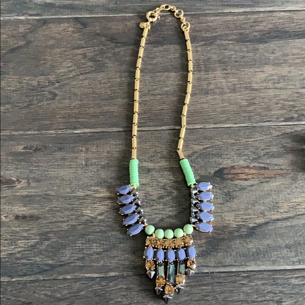 J crew purple and free necklace